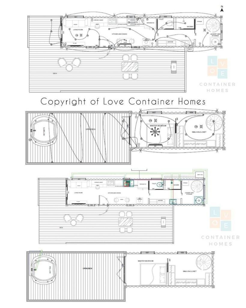 LCH Cozy01 480 sq ft Shipping Container Home Blueprints Love