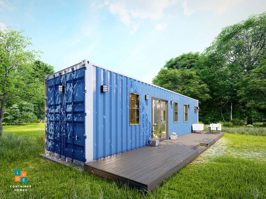 LCH Cozy 02: 320 sq ft Tiny Shipping Container Home Plans - Love ...